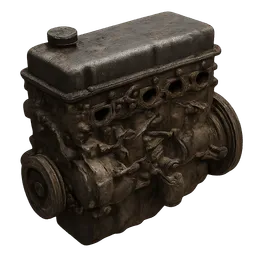 Transparent PNG of the GTA V item game_inventory_item_icon_of_used_engine_single_object_centred_isolated_on_a_full