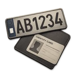 Transparent PNG of the GTA V item gef_lschtes_kennzeichen_set