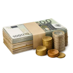 Transparent PNG of the GTA V item geldb_ndel_mit_m_nzstapel