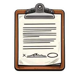 Transparent PNG of the GTA V item generate_a_image_of_a_contract_with_a_single_page_style_cartoon