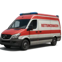 Transparent PNG of the GTA V item german_ambulance