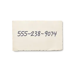 Transparent PNG of the GTA V item give_me_a_small_paper_that_has_a_phone_number