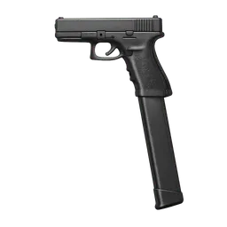 Transparent PNG of the GTA V item glock17_mit_erweiternen_magazine