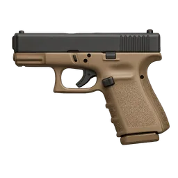 Transparent PNG of the GTA V item glock_19_tan