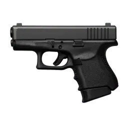 Transparent PNG of the GTA V item glock_26_all_black