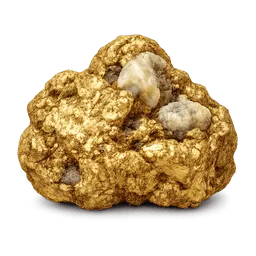 Transparent PNG of the GTA V item gold_chunk_with_little_bit_stone