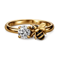 Transparent PNG of the GTA V item gold_engagement_ring_with_a_bee
