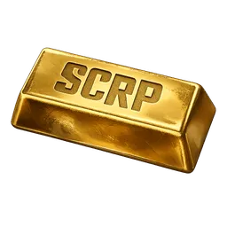 Transparent PNG of the GTA V item gold_ingot_with_the_letters_scrp_on_it