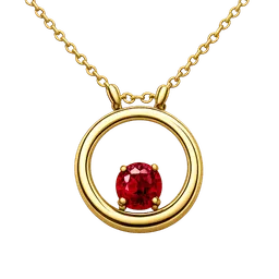 Transparent PNG of the GTA V item gold_necklace_with_a_ruby_with_a_whole_circle_gold