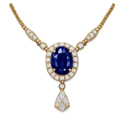 Transparent PNG of the GTA V item gold_necklace_with_sapphire