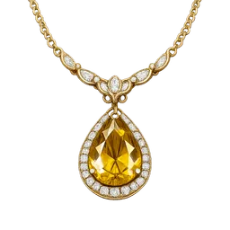Transparent PNG of the GTA V item gold_necklace_with_yellow_gem