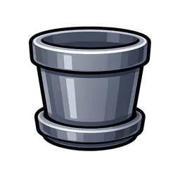 Transparent PNG of the GTA V item gray_plastic_plant_pot