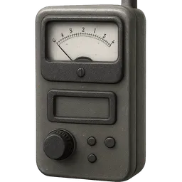 Transparent PNG of the GTA V item grey_green_geiger_counter_with_an_analog_needle_and_a_digital_display