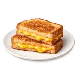 Transparent PNG of the GTA V item grilled_cheese_sandwhich_on_a_plate