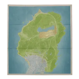 Transparent PNG of the GTA V item gta5_map