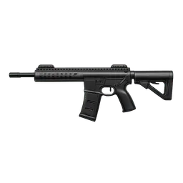 Transparent PNG of the GTA V item gta_v_fivem_ox_inventory_icon_modern_rom22_style_assault_rifle_black_tactical_fi