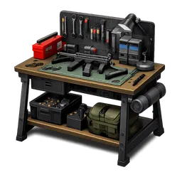 Transparent PNG of the GTA V item gunsmith_workbench_smg