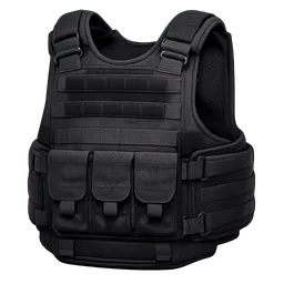Transparent PNG of the GTA V item heavy_ballistic_vest_black
