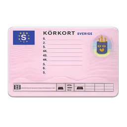 Transparent PNG of the GTA V item high_detail_swedish_drivers_licence_without_picture_of_person