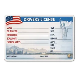 Transparent PNG of the GTA V item high_detail_usa_drivers_licence_without_picture_of_person