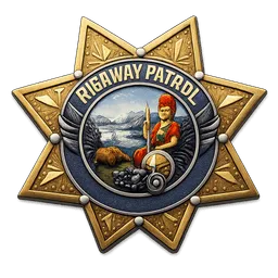 Transparent PNG of the GTA V item highway_patrol_logo