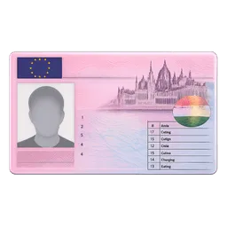 Transparent PNG of the GTA V item hungary_driver_license