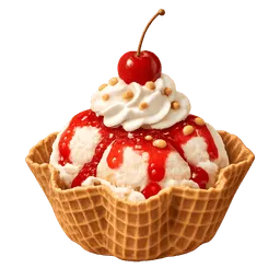Transparent PNG of the GTA V item icecream_cherry_waffle