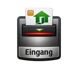 Transparent PNG of the GTA V item icon_with_the_text_eingang_in_black