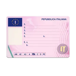Transparent PNG of the GTA V item italian_driver_license