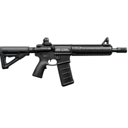 Transparent PNG of the GTA V item item_image_prompt_modern_5_56mm_carbine_rifle_tactical_assault_rifle_with_black