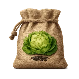 Transparent PNG of the GTA V item jute_beutel_mit_einer_abbildung_von_einem_salatkopf_samen_drauf