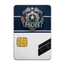 Transparent PNG of the GTA V item keycard_police