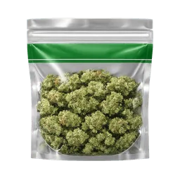 Transparent PNG of the GTA V item kq_weed_bag_green_stripe
