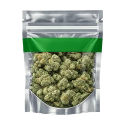 Transparent PNG of the GTA V item kq_weed_bag_og_kush_with_green_stripe