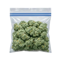Transparent PNG of the GTA V item kq_weed_baggie_blue_dream