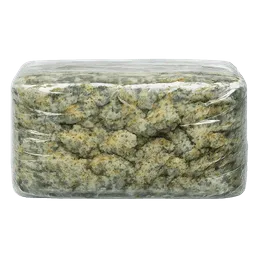 Transparent PNG of the GTA V item kq_weed_brick_blue_dream_packed_1