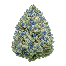 Transparent PNG of the GTA V item kq_weed_bud_blue_dream_with_blue_pingments