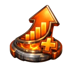 Transparent PNG of the GTA V item level_boost_icon_orange