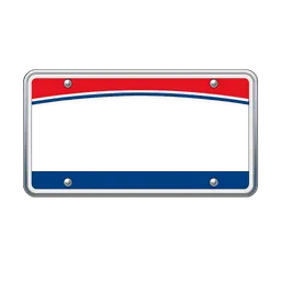 Transparent PNG of the GTA V item license_plate_1