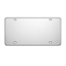Transparent PNG of the GTA V item license_plate_4