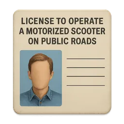 Transparent PNG of the GTA V item license_to_operate_a_motorized_scooter_on_public_roads