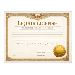 Transparent PNG of the GTA V item liquor_license_with_a_certfication_of_liquor_aproval