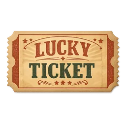 Transparent PNG of the GTA V item lucky_ticket