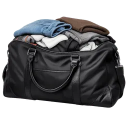 Transparent PNG of the GTA V item luxury_black_bag_full_of_clothes