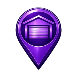 Transparent PNG of the GTA V item maak_een_paarse_garage_blip