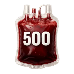 Transparent PNG of the GTA V item mach_mir_ein_icon_f_r_blut_mit_500_drauf