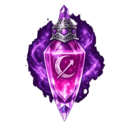 Transparent PNG of the GTA V item magical_healing_potion_glowing_pink_liquid_ornate_crystal_vial_moon_and_wand_sym