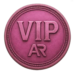 Transparent PNG of the GTA V item make_a_vip_coin_with_ar_on_it_in_ff66e8