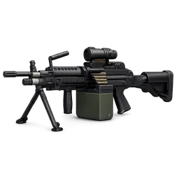 Transparent PNG of the GTA V item make_me_an_image_for_weapon_airsoftm249