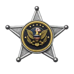 Transparent PNG of the GTA V item marshal_service_badge